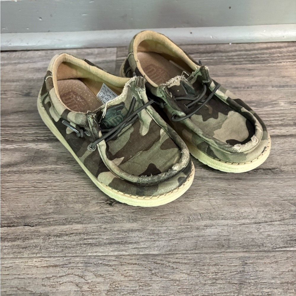 Hey Dude Green and Brown Moccasins Comfortable Stylish Design